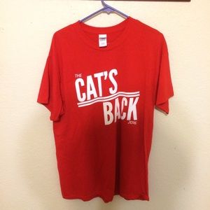 Gildan red cats back large t shirt uh